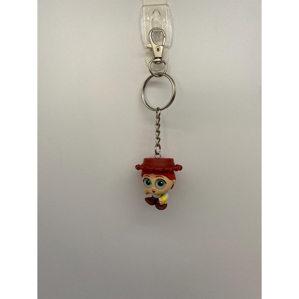 Upcycled Disney Toy Story Jessie Keychain: Vintage Toy Charm for Purses & Bags